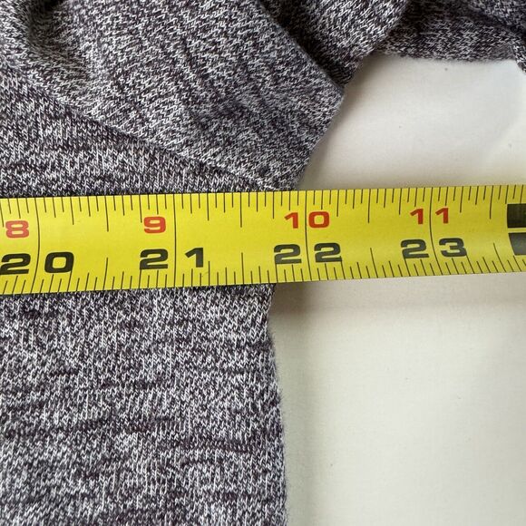 Pure Jill Women Gray Heather Pocket Dress Pullover Cowl Neck Long Sleeve LP - Picture 9 of 12